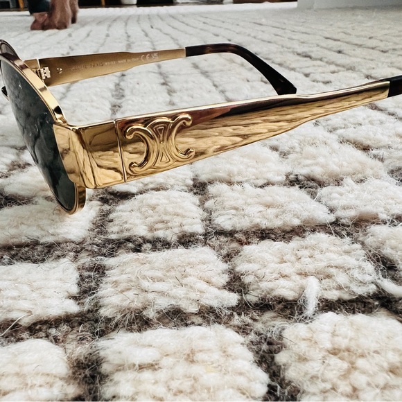 Celine Triomphe Metal Round Sunglasses - Picture 5 of 5